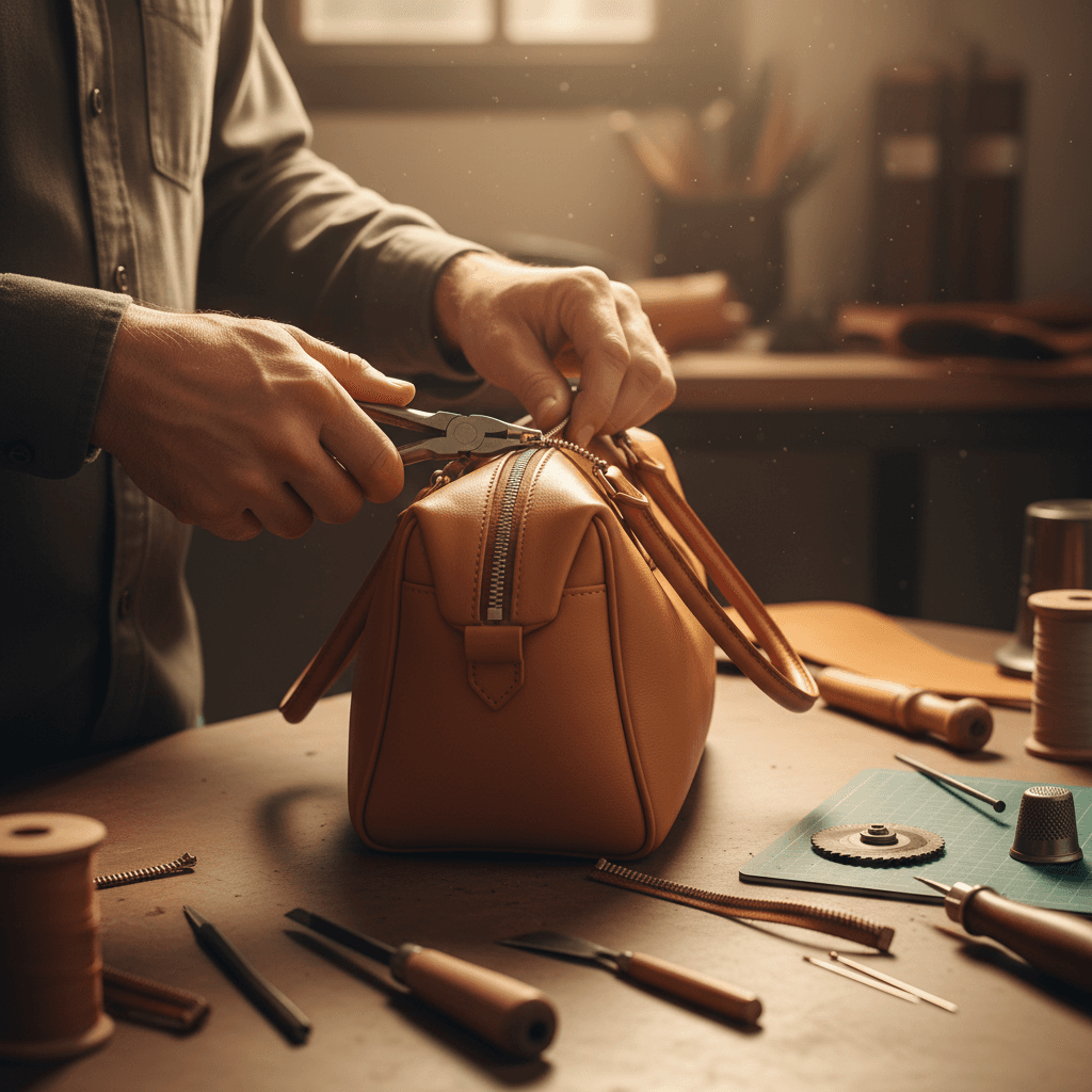 Reißverschluss an Tasche reparieren: Kosten und Ablauf