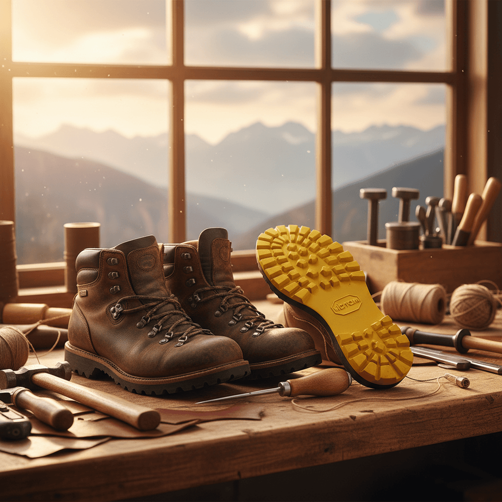 Wanderschuhe reparieren und neu besohlen lassen