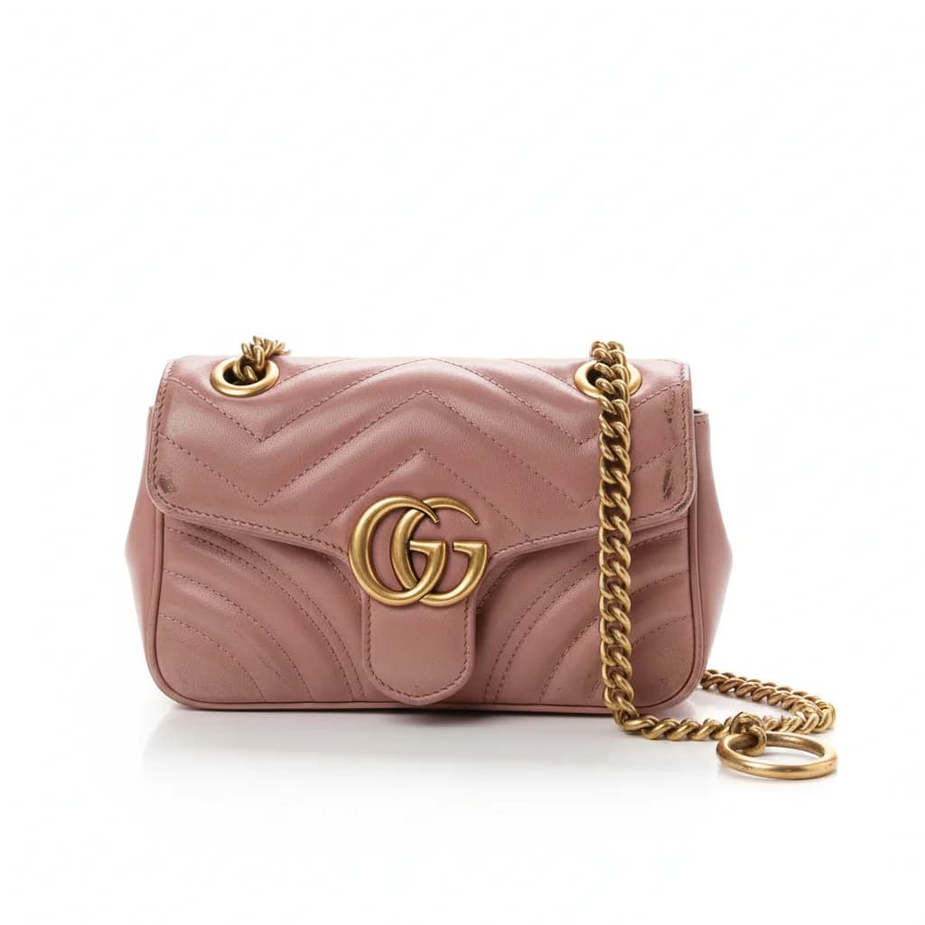 Gucci Marmont — Kettenreparatur — Vorher