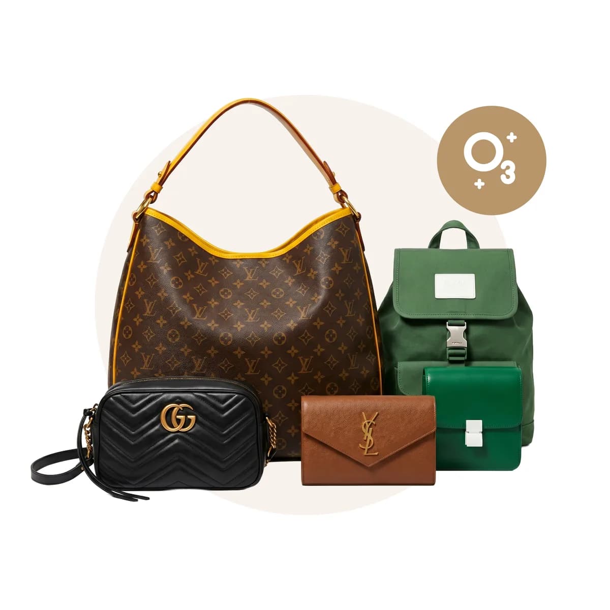 Ozonreinigung Designer Handtasche